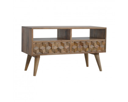 Artisan - Cube Carved TV Unit