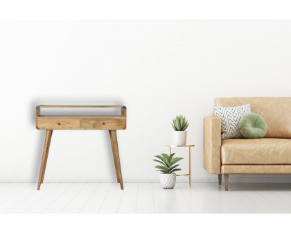 Artisan Curved Console Table - Oak-ish