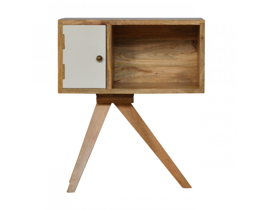 Artisan - Solid Wood Tripod Nightstand in Oak-Ish