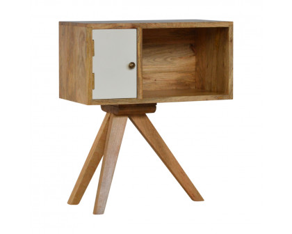 Artisan - Solid Wood Tripod Nightstand in Oak-Ish