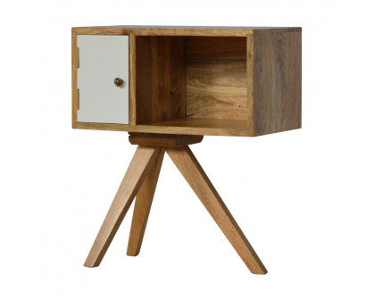 Artisan - Solid Wood Tripod Nightstand in Oak-Ish