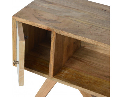 Artisan - Solid Wood Tripod Nightstand in Oak-Ish