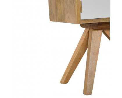 Artisan - Solid Wood Tripod Nightstand in Oak-Ish