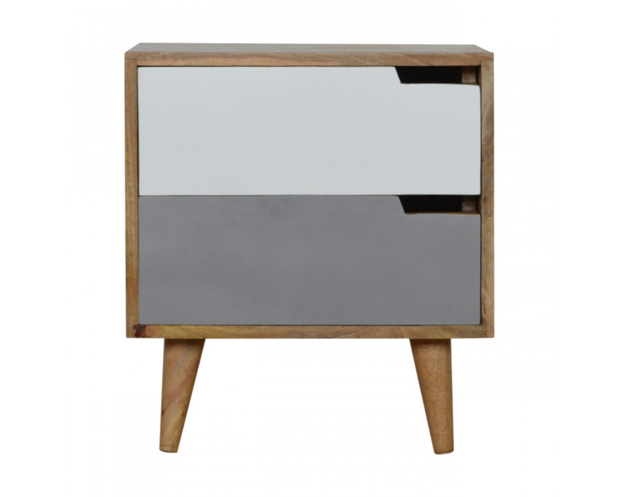 Artisan - Painted Cut-Out Nightstand in Gray