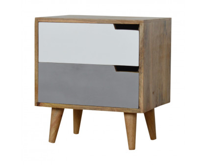 Artisan - Painted Cut-Out Nightstand in Gray