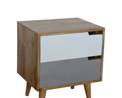 Artisan - Painted Cut-Out Nightstand in Gray