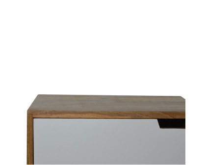 Artisan - Painted Cut-Out Nightstand in Gray