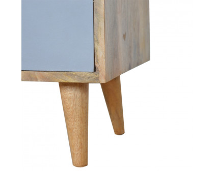 Artisan - Painted Cut-Out Nightstand in Gray