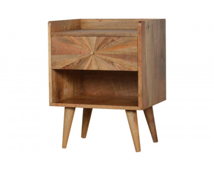 Artisan Sunrise Open Slot Bedside - Oak-ish