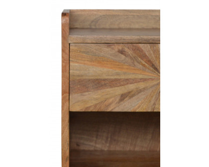 Artisan Sunrise Open Slot Bedside - Oak-ish