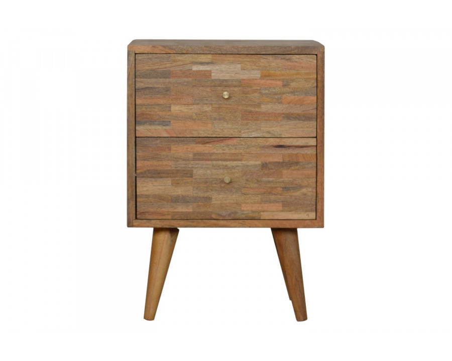 Artisan Mixed Bedside - Oak-ish