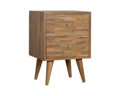 Artisan Mixed Bedside - Oak-ish