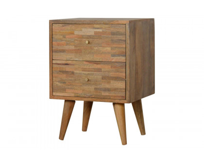 Artisan Mixed Bedside - Oak-ish