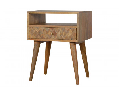 Artisan Assorted Open Slot Bedside - Oak-ish