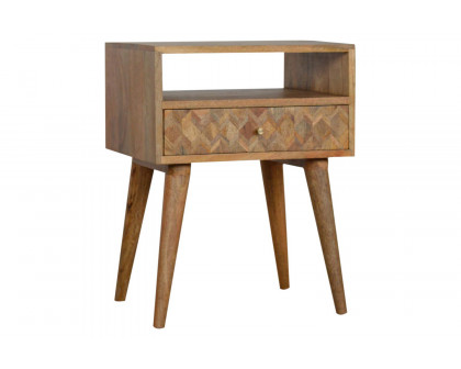 Artisan Assorted Open Slot Bedside - Oak-ish