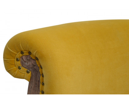 Artisan™ Studded Chair - Velvet, Mustard