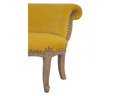 Artisan™ Studded Chair - Velvet, Mustard