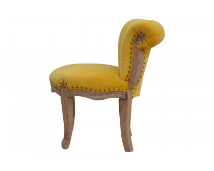 Artisan™ Studded Chair - Velvet, Mustard