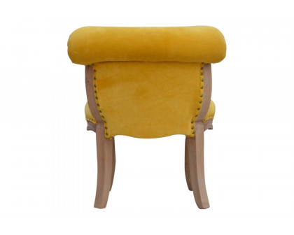 Artisan™ Studded Chair - Velvet, Mustard