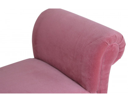 Artisan Bedroom Bench - Pink, Velvet