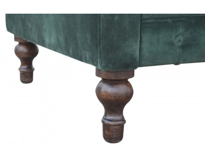 Artisan Chesterfield Sofa with 2 Seater - Emerald Green, Velvet