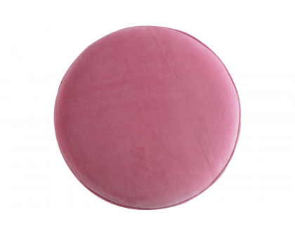 Artisan Nordic Style Footstool - Pink, Velvet