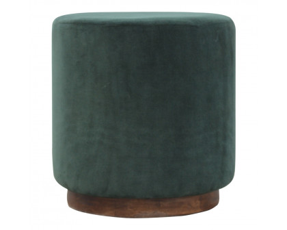 Artisan - Velvet Footstool with Base