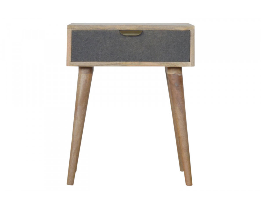 Artisan - Gray Tweed Bedside