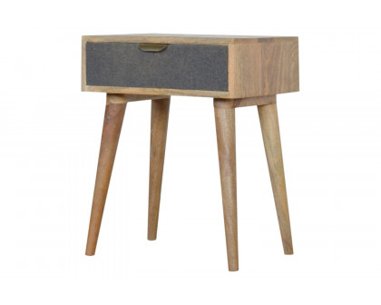 Artisan - Gray Tweed Bedside