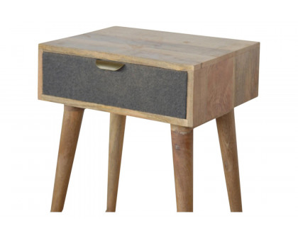 Artisan - Gray Tweed Bedside