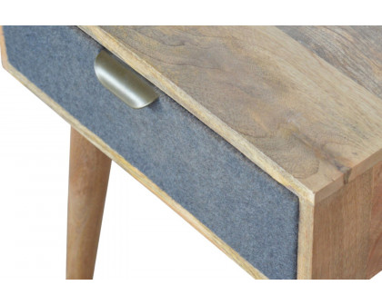 Artisan - Gray Tweed Bedside