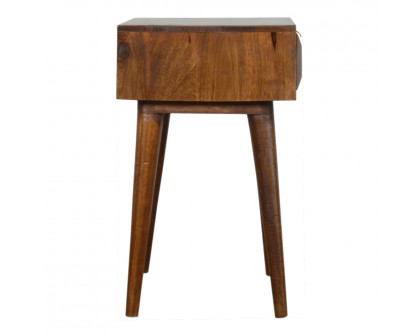 Artisan - Carved Nightstand in Chestnut