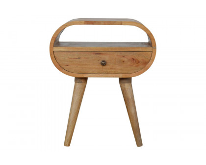 Artisan - Circular Open Slot Bedside