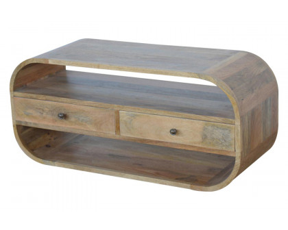 Artisan - Curved Edge TV Unit with 2 Drawers