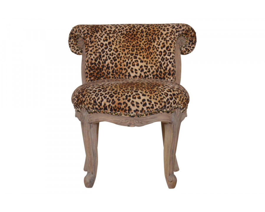 Artisan Studded Chair - Velvet, Leopard