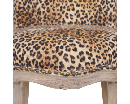 Artisan™ Studded Chair - Velvet, Leopard