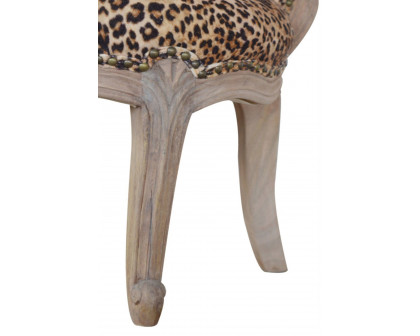 Artisan™ Studded Chair - Velvet, Leopard