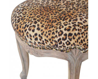 Artisan™ Studded Chair - Velvet, Leopard