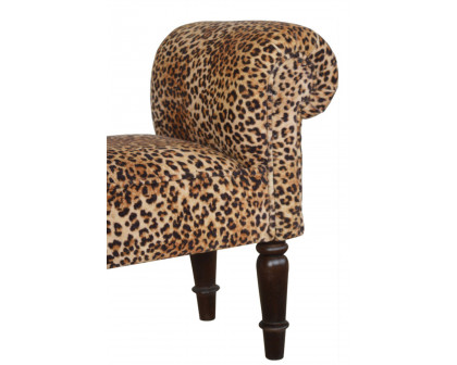 Artisan Bedroom Bench - Leopard, Velvet