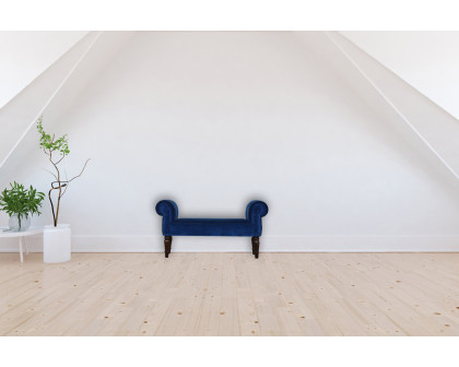 Artisan Bedroom Bench - Royal Blue, Velvet