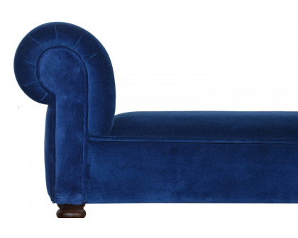 Artisan Bedroom Bench - Royal Blue, Velvet