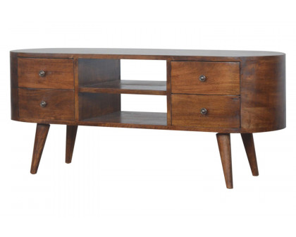 Artisan Rounded Entertainment Unit - Chestnut