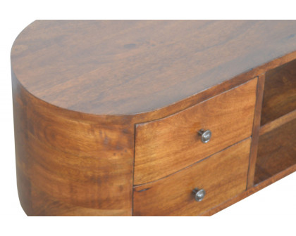 Artisan Rounded Entertainment Unit - Chestnut