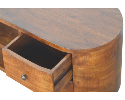 Artisan Rounded Entertainment Unit - Chestnut