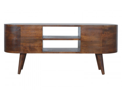 Artisan Rounded Entertainment Unit - Chestnut