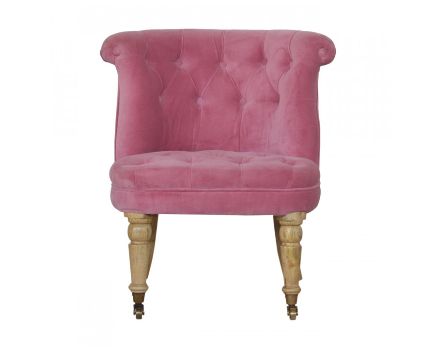 Artisan - Accent Chair in Pink, Velvet