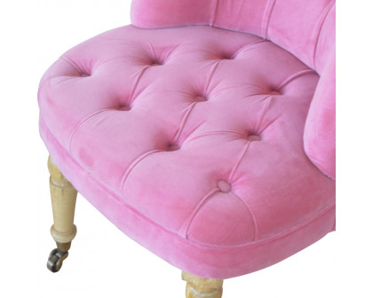 Artisan™ Accent Chair - Pink, Velvet