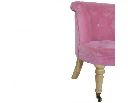 Artisan™ Accent Chair - Pink, Velvet