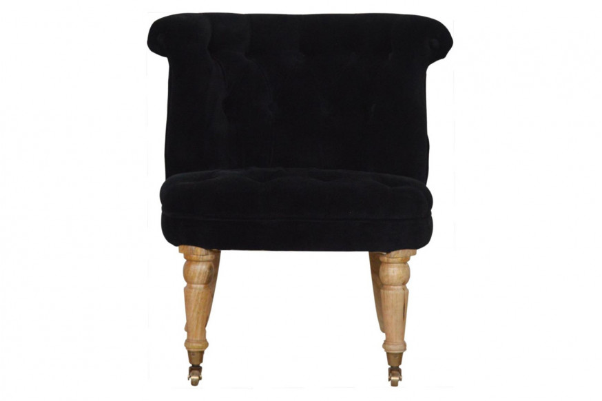 Artisan™ Accent Chair - Black, Velvet