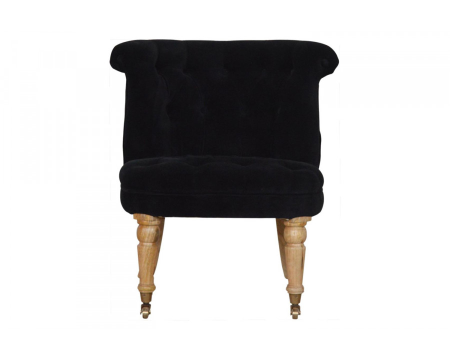 Artisan Accent Chair - Black, Velvet